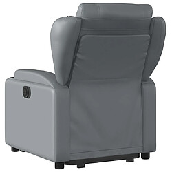 Acheter vidaXL Fauteuil inclinable électrique gris similicuir