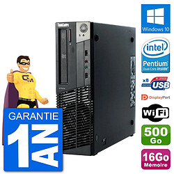 PC Lenovo M92p SFF Intel G630 RAM 16Go Disque Dur 500Go Windows 10 Wifi - Occasion