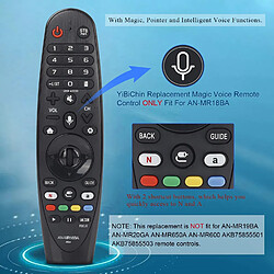 SANAG An-Mr18Ba Telecommande Magique Pour Lg Smart Android Tvs, Avec Voix Magie Fonction Pointeur, Avec Deux Boutons