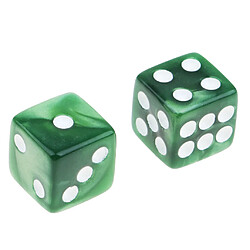 Acheter 50pcs Acrylique Dés à Six Faces Dés 12 Mm D6 Pour Du0026D DnD RPG Party Game Vert