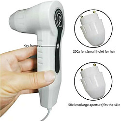 Acheter Chrono Analyseur de cheveux de la peau - Mini caméra de surveillance du visage et de la peau portable - Écran LCD 60 Hz-12,7 cm(Blanc)