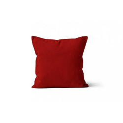 Soleil D'Ocre Coussin déhoussable 40x40 cm ALIX rouge