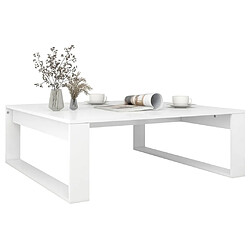 Acheter Maison Chic Table basse pour salon | Table à café Blanc 100x100x35 cm Aggloméré -GKD39625