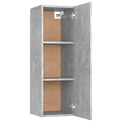 Acheter vidaXL Meuble TV Gris béton 30,5x30x90 cm Bois d’ingénierie