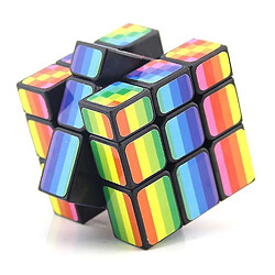 Avis Universal Miroir couleur arc-en-ciel 3x3x3 Magic Cube 3x3 Pro Speed Puzzle Zigzag Brain Tease