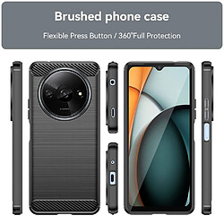 Htdmobiles Coque pour Xiaomi Redmi A3 / Poco C61 4G - housse etui silicone gel carbone + film ecran - NOIR