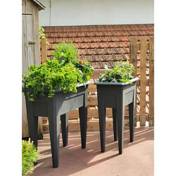 Riviera Bac a fleurs IZIGARDEN - 60 cm - Gris