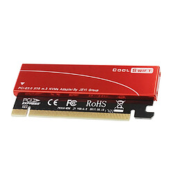 2x NVMe M.2 NGFF SSD Vers Carte D'extension D'adaptateur PCIE 3.0 X16 Avec Boîtier De Dissipateur De Chaleur