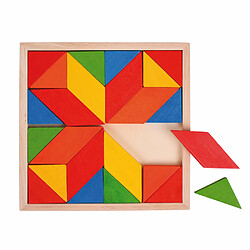 Bigjigs Toys Plateau mosaïque en bois 24 pièces