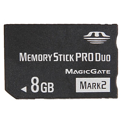 Wewoo Carte mémoire MARK2 8 Go Memory Stick haute vitesse Pro Duo Capacité 100% réelle