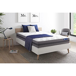 ACTISOM Matelas Latex et mémoire de forme 200x200 cm Maxi épaisseur 5zones de confort