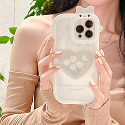 GUPBOO Étui pour iPhone11ProMax étui pour téléphone portable love tulip niche premium pour femme