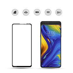 Wewoo Film de verre trempé de plein écran incurvé par colle complète mocolo 0.33mm 9H 3D pour Xiaomi Mi Mix 3