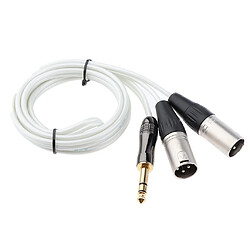 Remplacement de câble audio mâle 6.35mm vers double xlr mâle pour pc 150