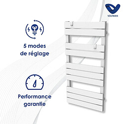 Avis Chauffage sèche-serviette 500W - inertie sèche - blanc - Voltman