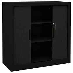 Acheter vidaXL Armoire à portes coulissantes Noir 90x40x90 cm Acier