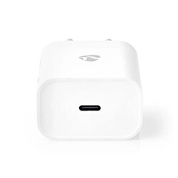 NEDIS Chargeur Secteur TYPE APPLE USB-C 3.0A 20W - Blanc