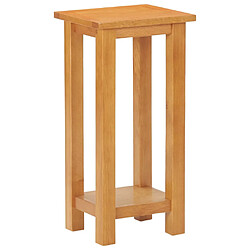 vidaXL Table d'appoint 27x24x55 cm Bois de chêne massif