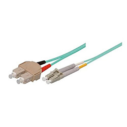 Tecline 39985625 Câble à fibre optique OM3 Turquoise 50/125 m 25,0 m