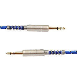 1Pc 6.35mm mâle à mâle stéréo câble audio 180cm pas cher