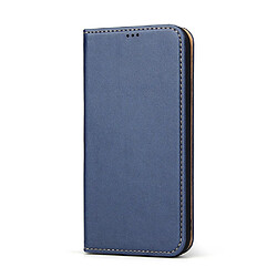 Wewoo Housse Coque Etui en cuir avec rabat horizontal pour iPhone XRavec porte-cartes et bleu