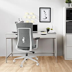 Chaise de bureau COMFIO WP Tissu gris hjh OFFICE pas cher