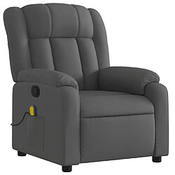 Avis Maison Chic Fauteuil Relax pour salon, Fauteuil de massage inclinable Gris foncé Tissu -GKD90940