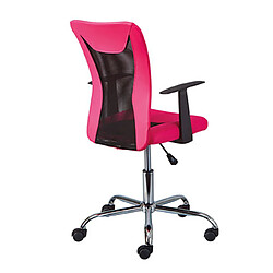 Avis Mes Chaise de bureau enfant avec accoudoirs rose et noir - CHILD