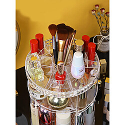 Universal Organiseur de composition Boîte de rangement de cosmétiques 360 degrés Rotation transparente Mode Rotation multifonctionnelle Acrylique amovible | Organisateur de maquillage pas cher