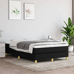 Maison Chic Lit Adulte - Lit simple Lit à sommier tapissier avec matelas moelleux - Meuble de Chambre - Noir 120x200 cm Tissu -MN61185