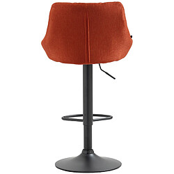 Non Tabouret de bar Lazio tissu noir pas cher