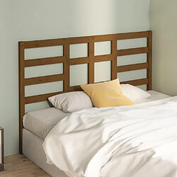 Avis Maison Chic Tête de lit scandinave,Meuble de chambre Marron miel 126x4x104 cm Bois massif de pin -MN80332