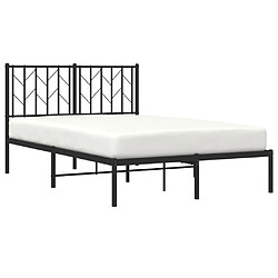 Avis Maison Chic Cadre/structure de lit métal et tête de lit pour adulte - Lit Moderne Chambre noir 120x190 cm -MN63619