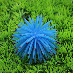 Wewoo Décoration aquarium bleu 3 PCS Articles TPR Simulation Sea Urchin Ball Corail avec Point, Taille: L, Diamètre: 13cm