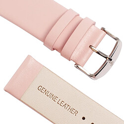 Wewoo pour Apple Watch 38mm, bracelet classique en cuir véritable à texture subtile, utilisé uniquement avec des connecteurs (S-AW-3291) (Rose) pas cher