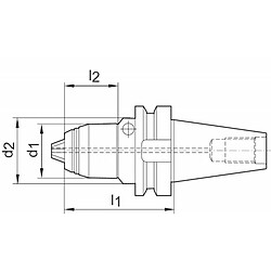 Mandrin universel AKL JIS B6339 0,5-10 BT40 Albrecht pas cher