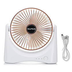 Acheter Mini Ventilateur de Bureau USB Rechargeable 3 Vitesses Portable Portable Voyage Bureau à Domicile