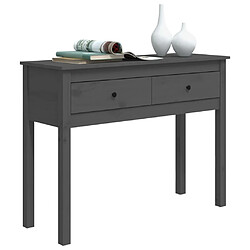 Acheter Maison Chic Table console | Meuble d'entrée | Table d'appoint Gris 100x35x75 cm Bois massif de pin -GKD91014