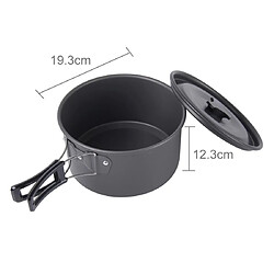 Wewoo Ensemble de batterie de cuisine 15 pièces ultra-léger pour le camping en plein air DS-500pour 4-5 personnestaille grand