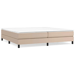 Maison Chic Lit Adulte - Lit simple Lit à sommier tapissier avec matelas moelleux - Meuble de Chambre - Cappuccino 200x200 cm -MN85567