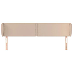 Avis Maison Chic Tête de lit moderne avec oreilles pour chambre - Décoration de lit Cappuccino 163x23x78/88 cm Similicuir -MN59148