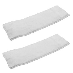 vhbw Lot de 2 Lingettes (tampon en microfibre) comme Kärcher 2.863-020.0 balai vapeur, serpillière