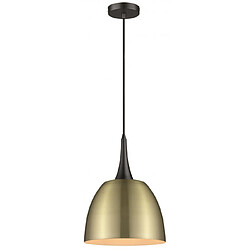 Luminaire Center Suspension Laiton antique FRINTON 1 Lumières