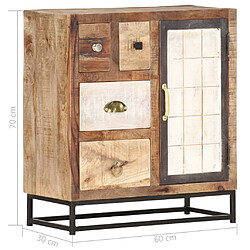 vidaXL Buffet 60x30x70 cm Bois de récupération solide pas cher