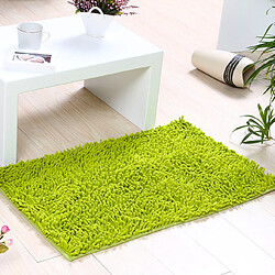 Universal Tapis de bain antidérapant en microfibre chenille absorbant l'eau Tapis et tapis de salle de bain | (50 * 80) (vert)