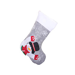 C322 Christmas Snowman Chaussettes Sac-cadeau Chaussettes de Noël Pendentif avec lumières Sac-cadeau de Bonbons de Noël pour la fête de Noël