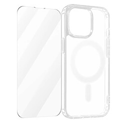 Pack Protection pour iPhone 15 Pro Coque MagSafe Film 4smarts Transparent