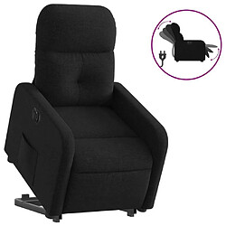 Maison Chic Fauteuil Relax pour salon, Fauteuil inclinable électrique noir tissu -GKD68025