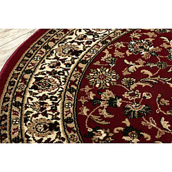 RUGSX Tapis ROYAL ADR cercle modèle 1745 bordeaux cercle 120 cm pas cher