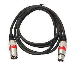 Wewoo Câble 10m 3 broches XLR mâle à XLR femelle MIC blindé audio cordon ACH-617850 pas cher